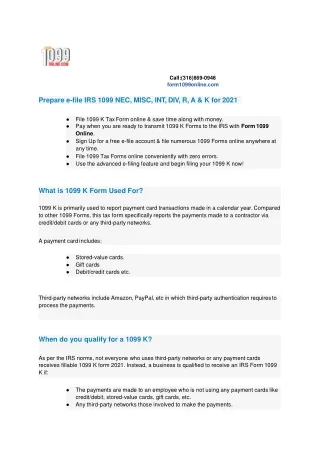 1099 K Form Payment Card and Third Party Network Transactions