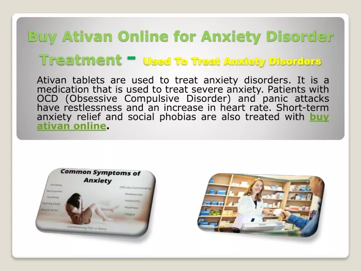 buy ativan online for anxiety disorder treatment
