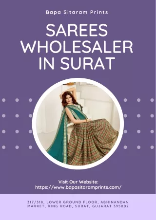 Sarees Wholesaler in Surat