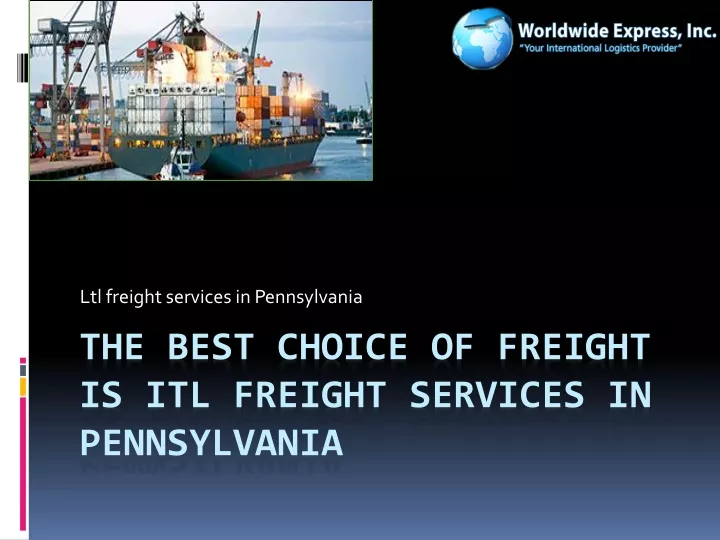 l tl freight services in pennsylvania