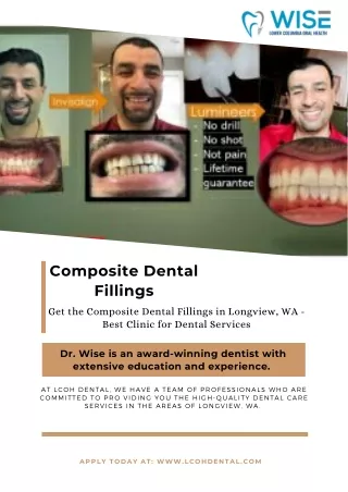 Composite Dental Fillings in Longview, WA - Best Clinic for Dental Services