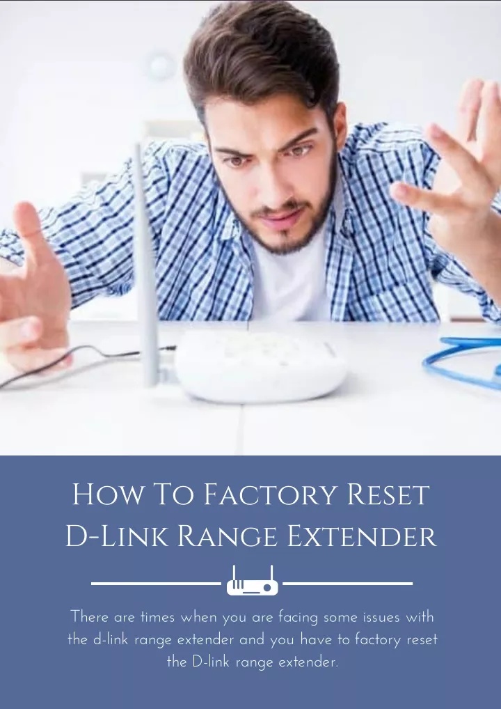 how to factory reset d link range extender