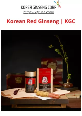 Korean Red Ginseng KGC