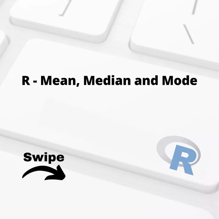 r mean median and mode