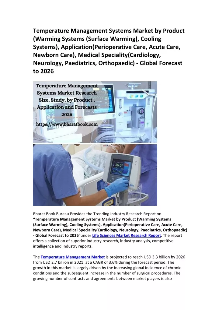 temperature management systems market by product