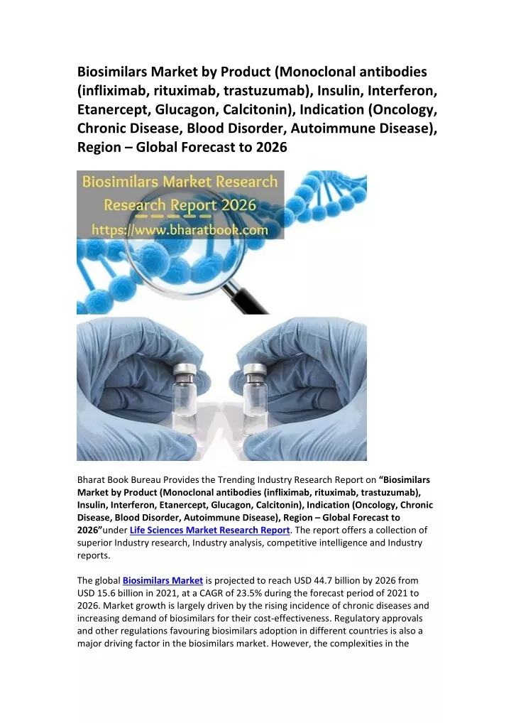 biosimilars market by product monoclonal