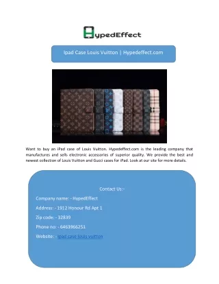 Ipad Case Louis Vuitton  Hypedeffect.com-converted