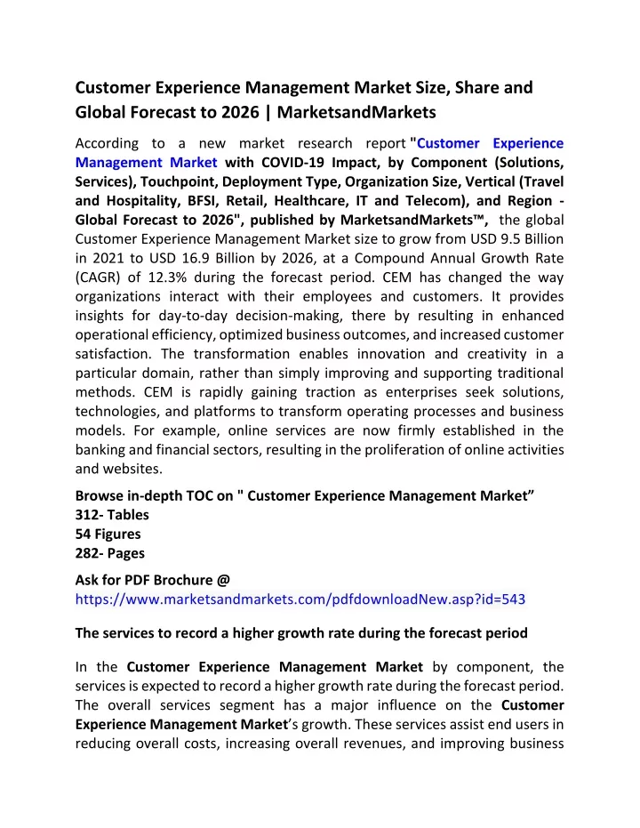 customer experience management market size share