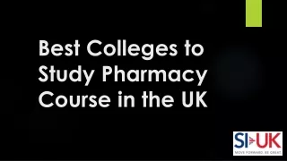 Best Colleges to Study Pharmacy Course in the UK