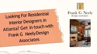Looking For Residential Interior Designers in Atlanta Get in touch with Frank G Neely Design Associates-converted