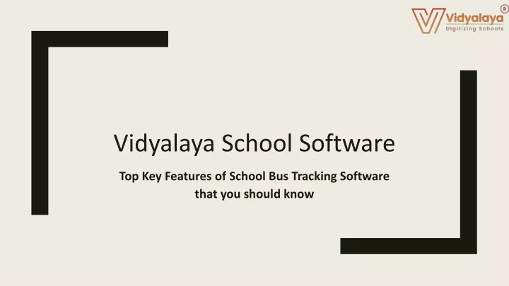 vidyalaya school software