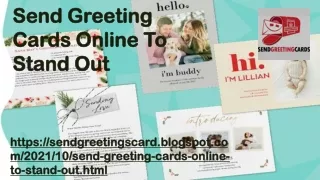 Send Greeting Cards Online to Make a Statement