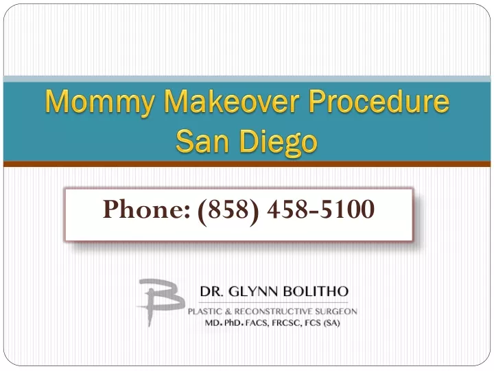 mommy makeover procedure san diego