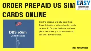 Order Prepaid US SIM Cards Online