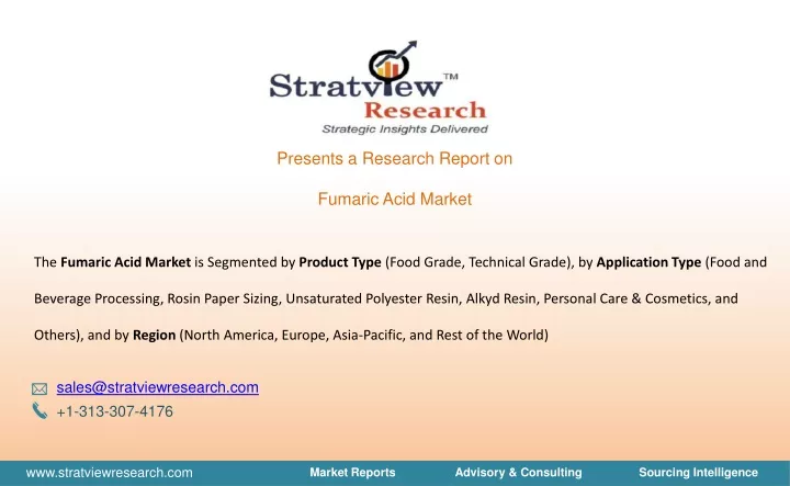presents a research report on fumaric acid market
