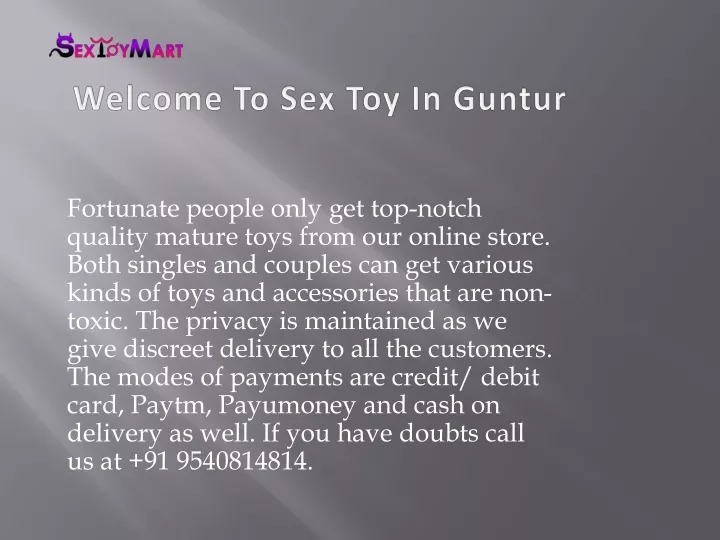 welcome to sex toy in guntur
