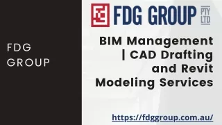 BIM Management  CAD Drafting and Revit Modeling Services