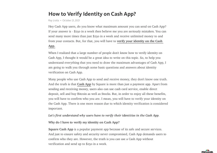 how to verify identity on cash app