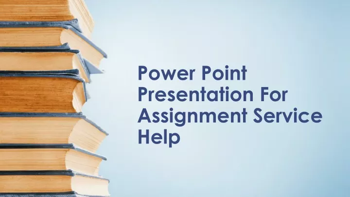 presentation assignment help