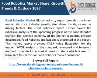 food robotics market share growth trends outlook