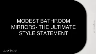 Bathroom Mirror with Shelf