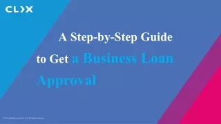 a step by step guide to get a business loan