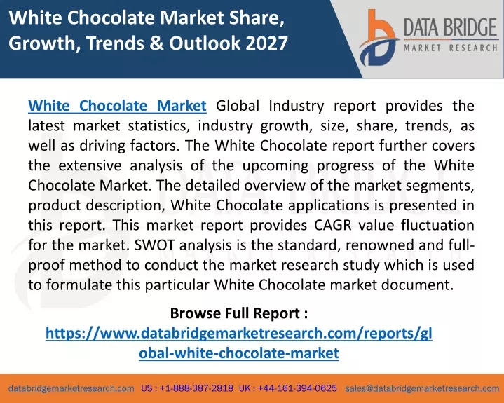 white chocolate market share growth trends