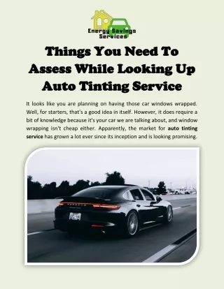 How To Get The Best Auto Tinting Service In Evansville?