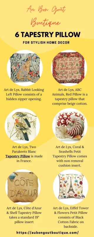 Why Should You Buy French Tapestry Pillows?