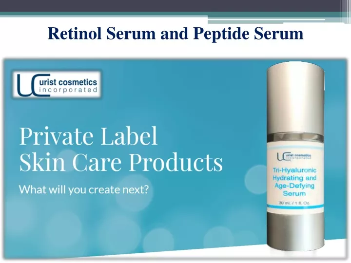 retinol serum and peptide serum