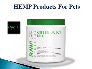 HEMP Products For Pets