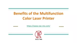 Multifunction Color Laser Printer Benefits