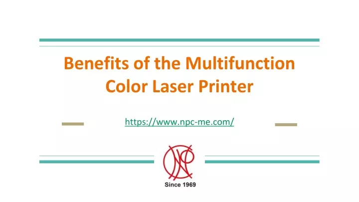 benefits of the multifunction color laser printer