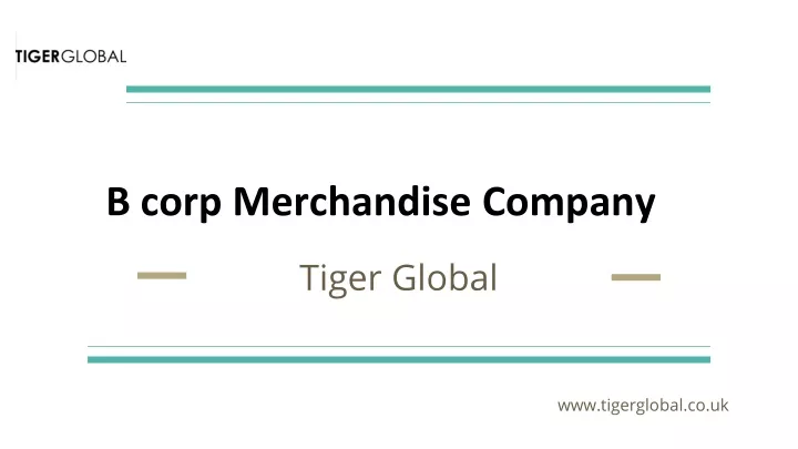 b corp merchandise company