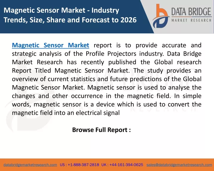 magnetic sensor market industry trends size share