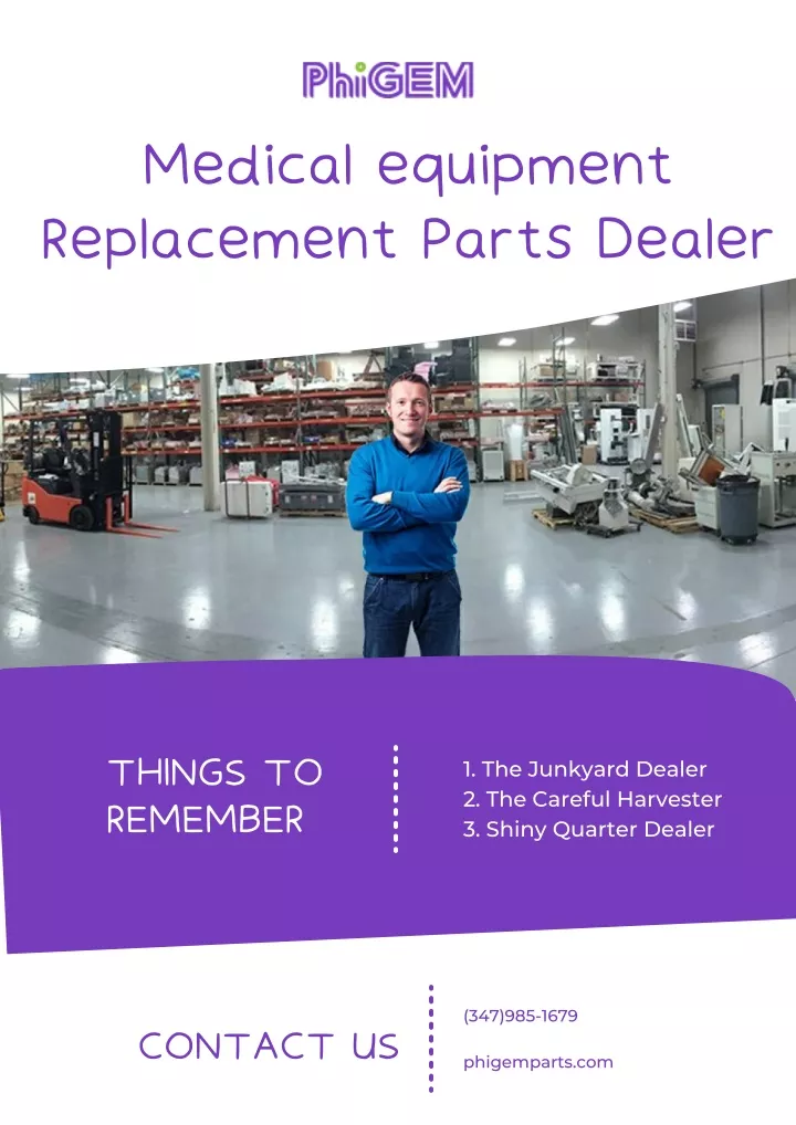 medical equipment replacement parts dealer