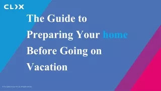 the guide to preparing your home before going