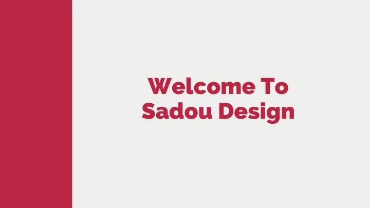 welcome to sadou design