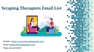 scraping therapists email list