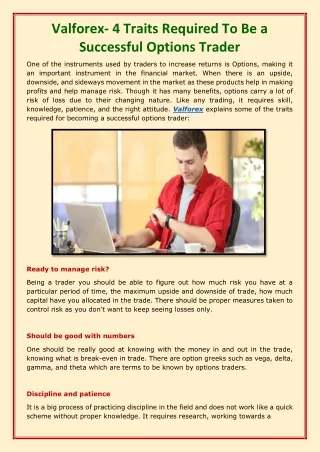 Valforex- 4 Traits Required To Be a Successful Options Trader-converted