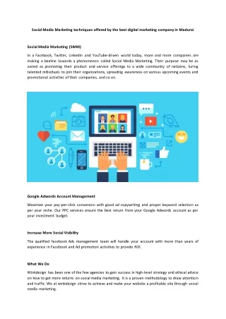 digital marketing services in madurai
