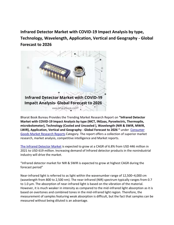 infrared detector market with covid 19 impact