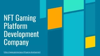 NFT Gaming Platform Development Company _ Gamesdapp