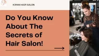 What are the secret things of hairdressers?