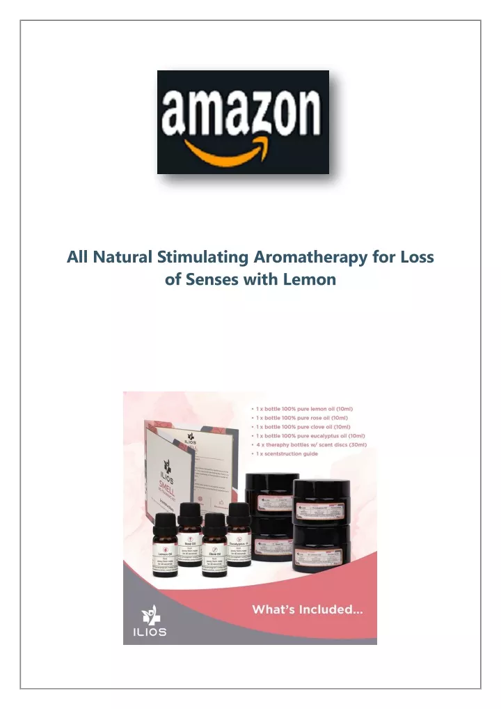 all natural stimulating aromatherapy for loss