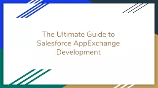 the ultimate guide to salesforce appexchange development