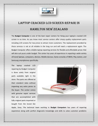 Laptop Cracked LCD Screen Repair in Hamilton New Zealand