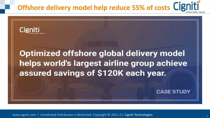 offshore delivery model help reduce 55 of costs