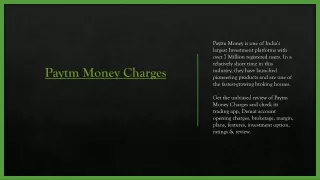 paytm money charges