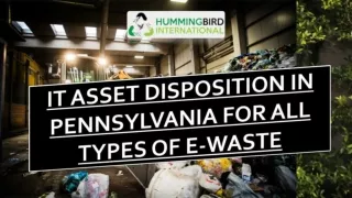 IT ASSET DISPOSITION IN PENNSYLVANIA FOR ALL TYPES OF E-WASTE